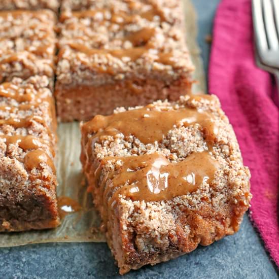 Paleo Caramel Apple Coffee Cake