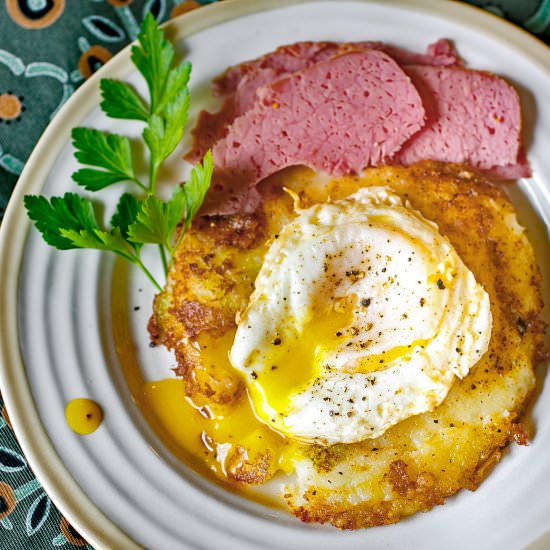 Colcannon Patty with Fried Egg