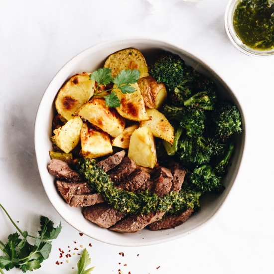 Sheet Pan Steak and Vegetables