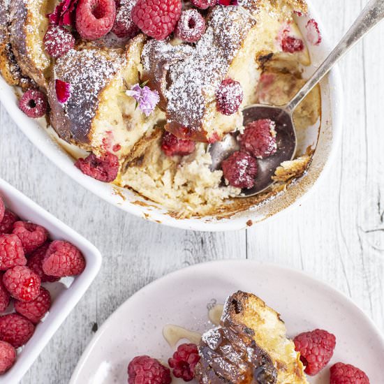 Raspberry Baked French Toast