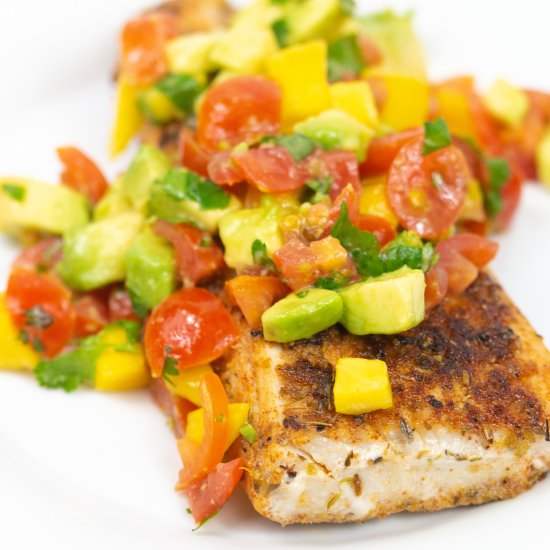 Blackened Mahi Mahi w/ Mango Salsa