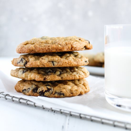 Cherry Chocolate Oatmeal Cookies