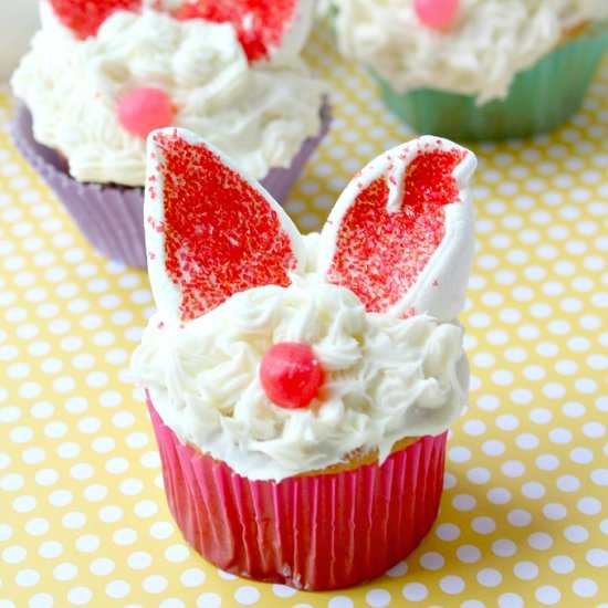 Easter Bunny Cupcakes