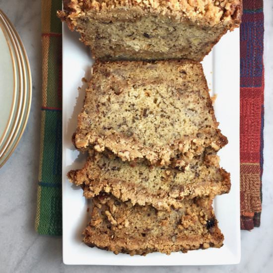 Streusel Banana Bread