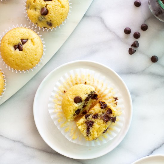 Chocolate Chip Almond Flour Muffins