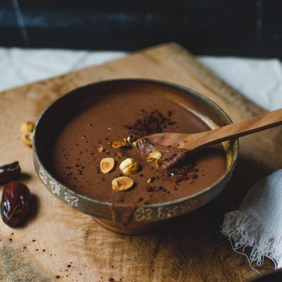 Chocolate&hazelnut creamy porridge