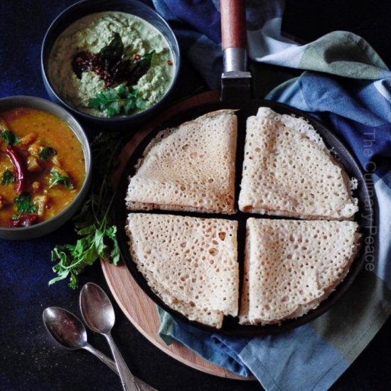 Neer Dosa / Rice Coconut Crepe