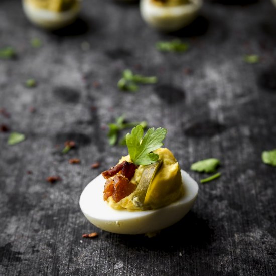 no recipe deviled eggs