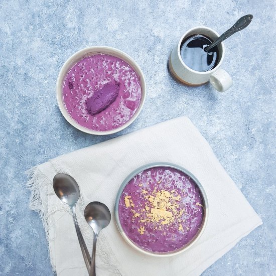 Easy Ube Champorado Recipe