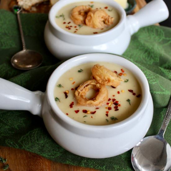 Irish Ale Potato Cheddar Soup