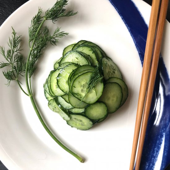 Citrus Dill Cucumber Salad