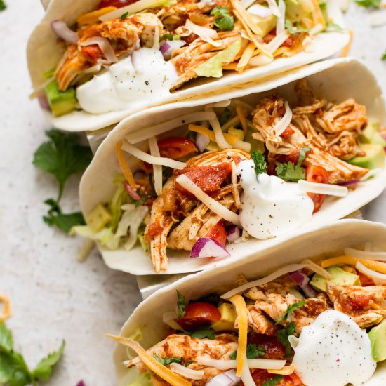 Instant Pot Chicken Tacos