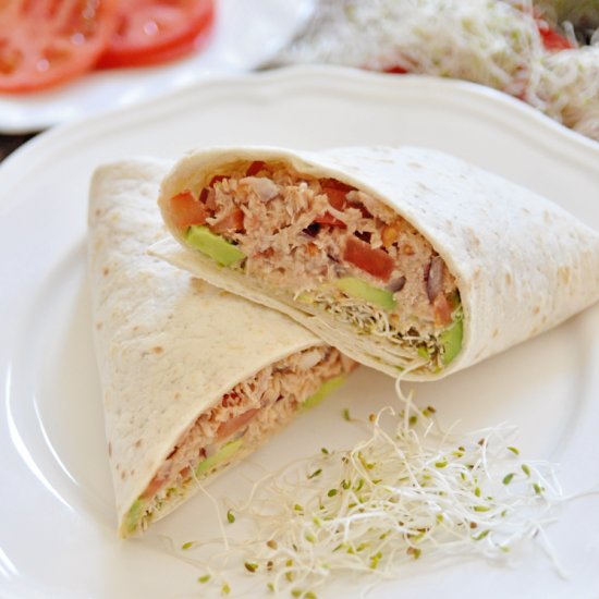 Spanish Tuna Wraps With Avocado