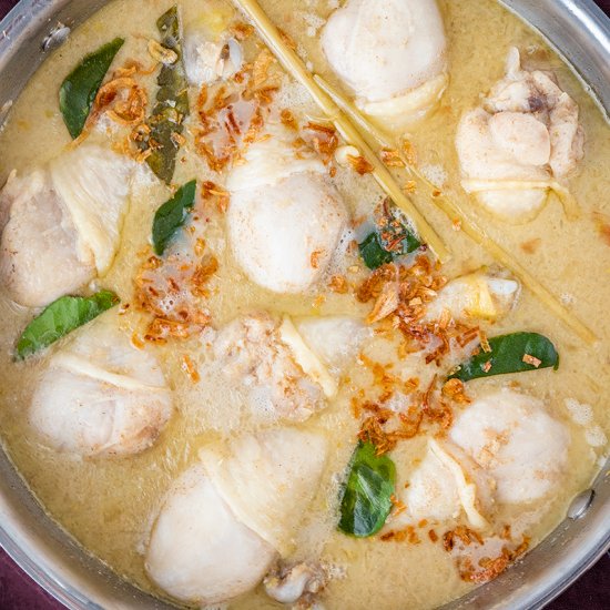 Indonesian opor ayam