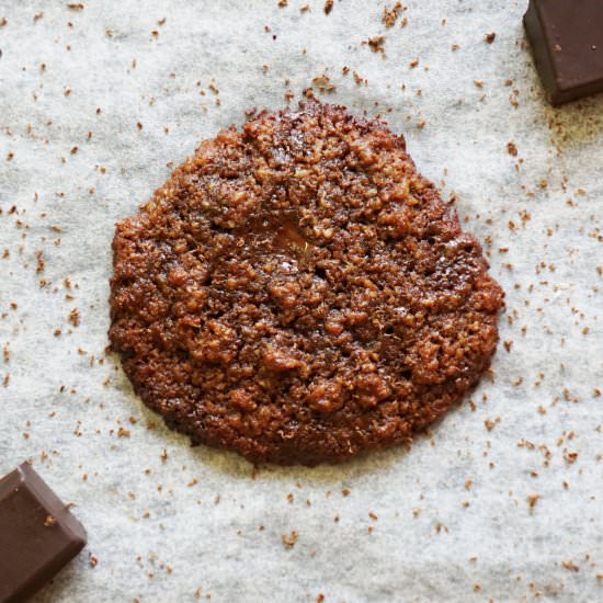 Double ChocoChip Vegan Lace Cookies