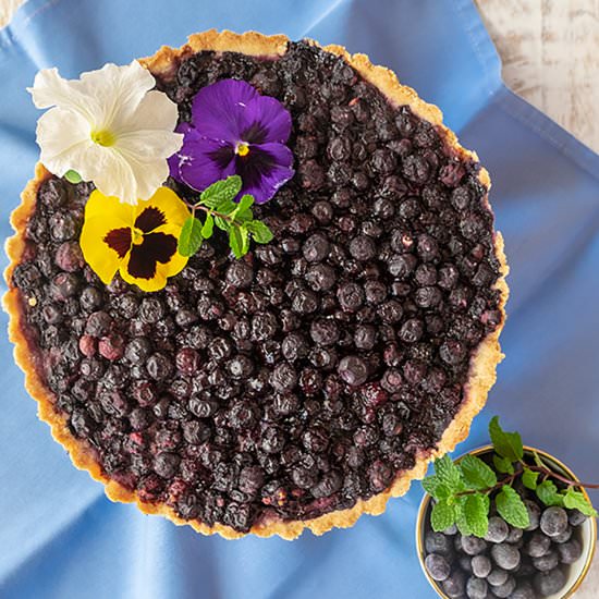 Gluten-Free Blueberry Vanilla Tart