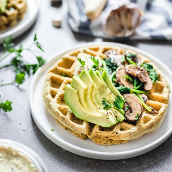 Savoury Corn Meal Waffles