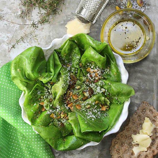 SPRING BIBB SALAD WITH LEMON-THYME