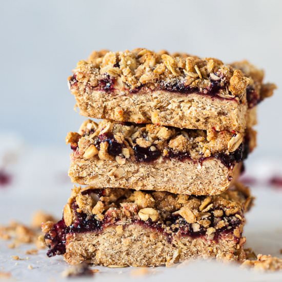 Aronia Oatmeal Crumble Bars