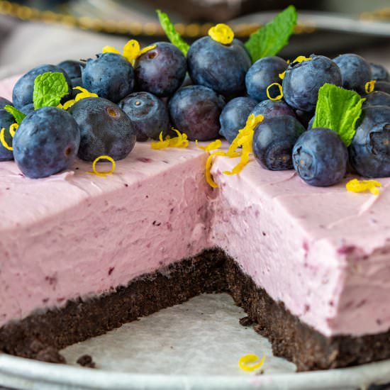 no bake blueberry cheesecake