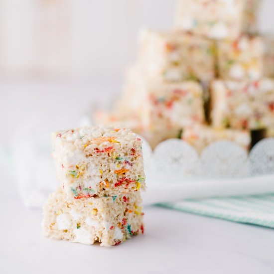 Rainbow Rice Krispie Treats