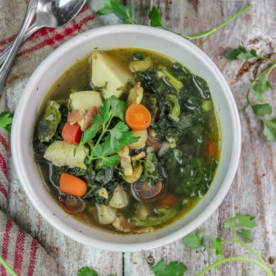 Bacon and Kale Soup