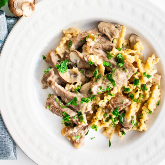 Beef Stroganoff