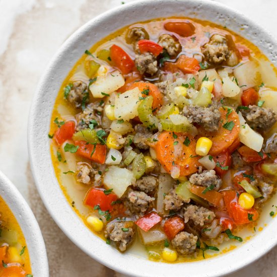 Sausage and Vegetable Soup