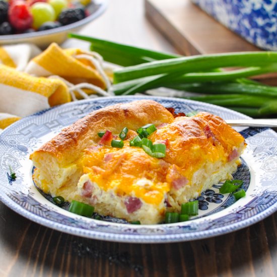 Ham and Cheese Egg Casserole