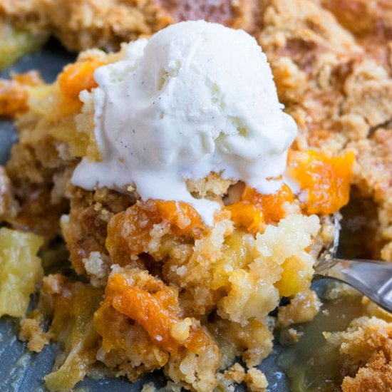 Peach Dump Cake