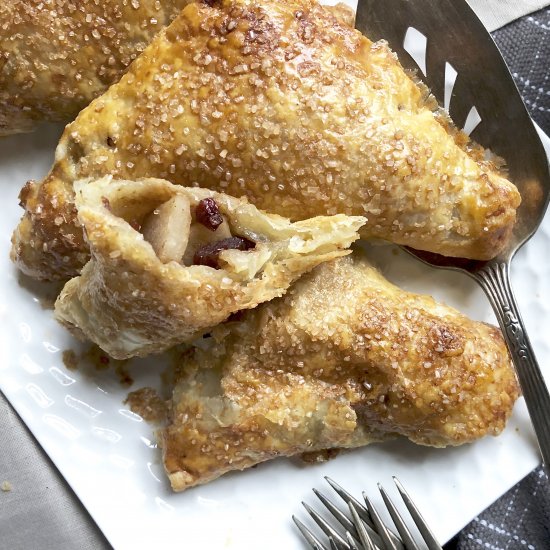 pear & cranberry turnovers