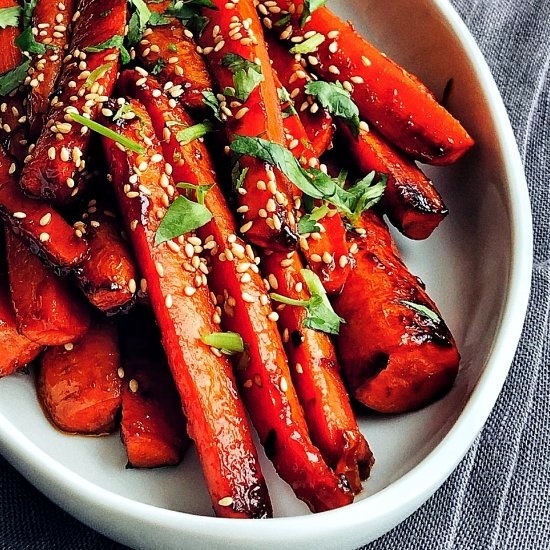 Gochujang Roasted Carrots