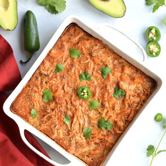 Chicken Enchilada Quinoa Casserole