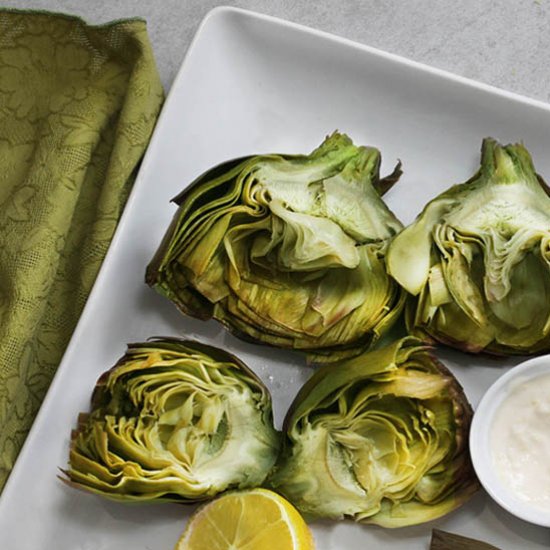 STEAMED ARTICHOKES