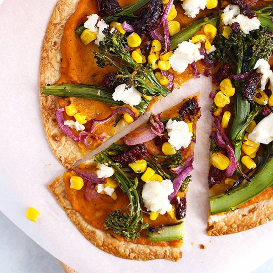 Butternut Squash Tortilla Pizza