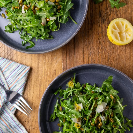 Arugula Salad w/ Toasted Pepitas