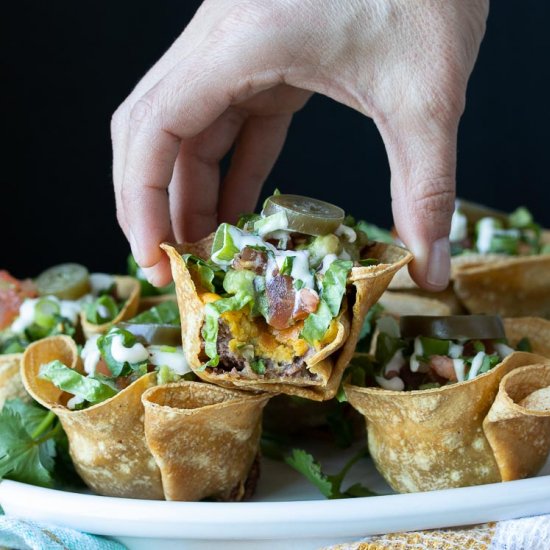 Healthy Crunchy Taco Cups