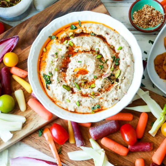 BABA GANOUSH WITH CANNELLINI BEANS