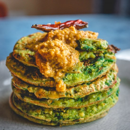 South Indian Kale & Lentils Adai