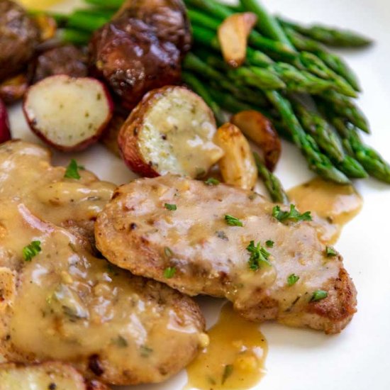 Lemon Rosemary Pork Medallions