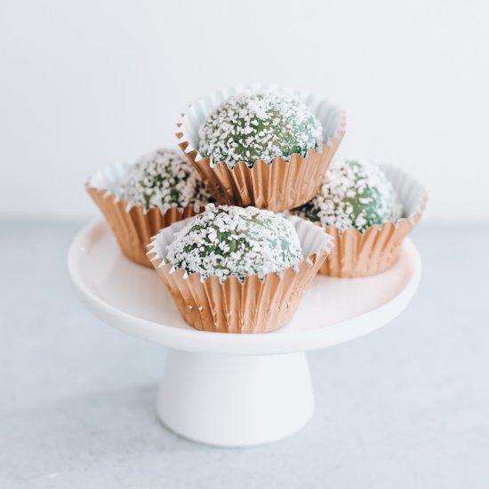 Matcha White Chocolate Truffles