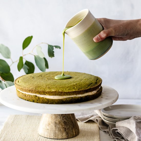 Matcha Boston Cream Pie