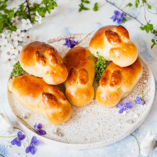 Easter bunny rolls