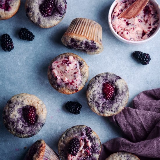 Lemon Blackberry Muffins