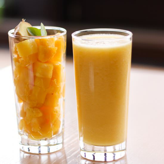 Healthy Ginger & Pineapple Smoothie