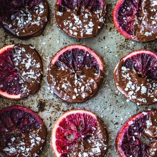 Candied Blood Oranges ~ Chocolate