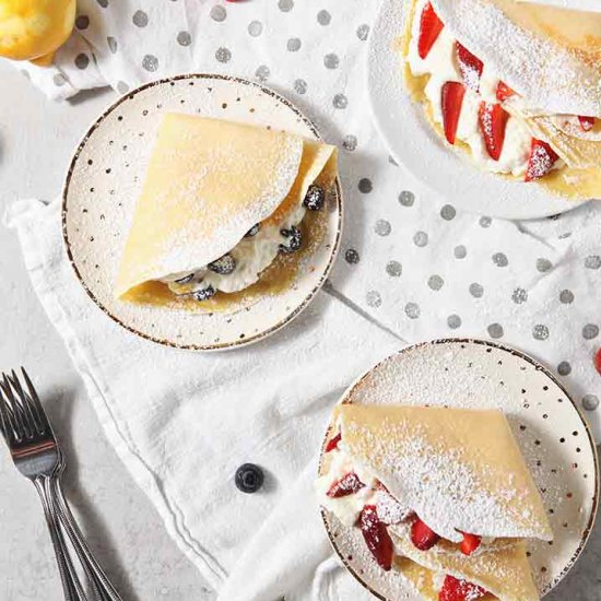 Sweet Breakfast Crepes