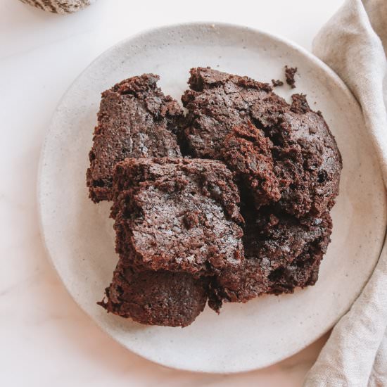 3-ingredient vegan brownies