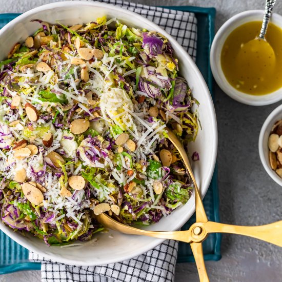 SHAVED BRUSSELS SPROUT SALAD