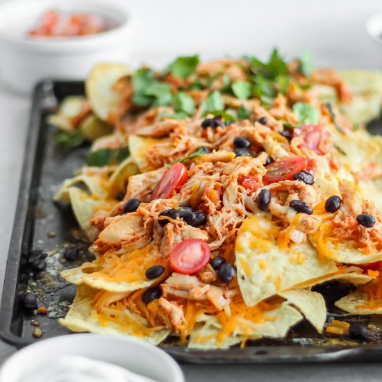 GRILLED CHICKEN NACHOS TWO WAYS